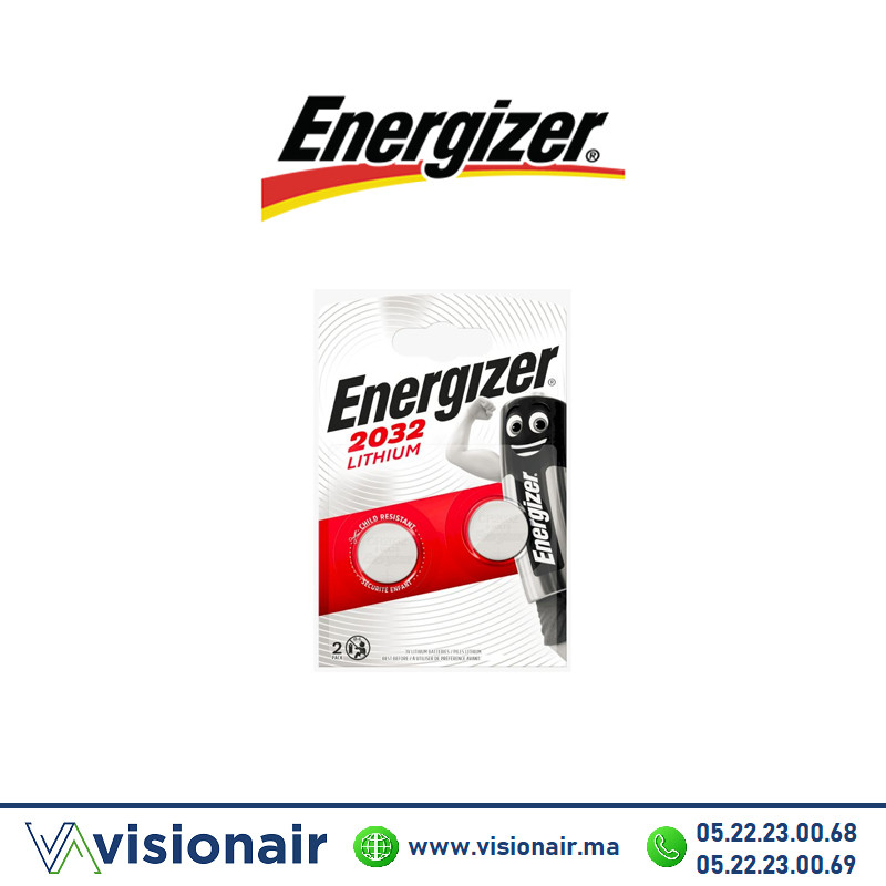 [ENERGIZERCR2032] Pile bouton Energizer CR2032 3V lithium (BL2)