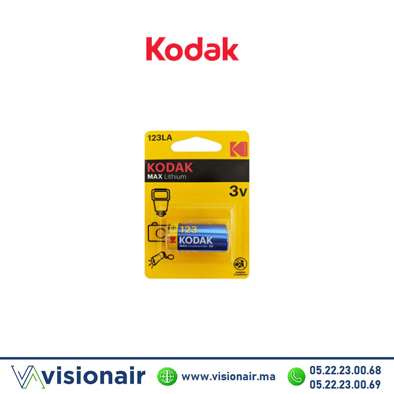 [KODAK123] Pile Kodak CR123 3V lithium
