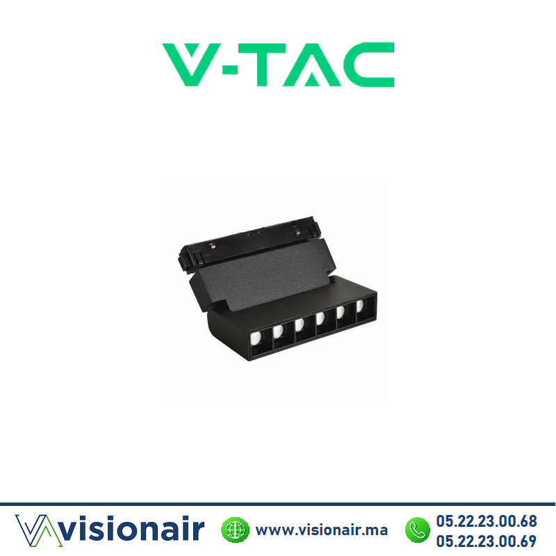 [VT41019-SKU97820] Projecteur orientable 6W V-Tac 4000°K laser rail magnétique SKU97820