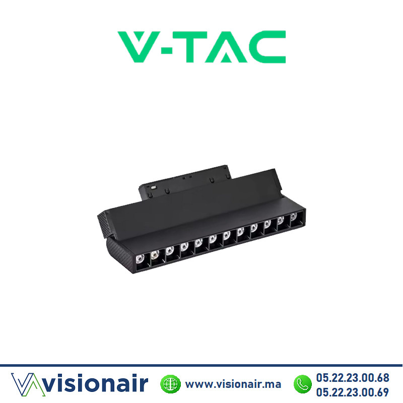 [VT41017-SKU97822] Projecteur orientable 12W V-Tac 4000°K laser rail magnétique SKU97822