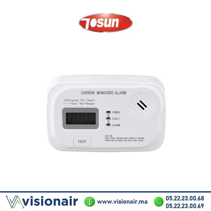 [TS- 208A] Détecteur monoxyde de carbone Tosun TS- 208A