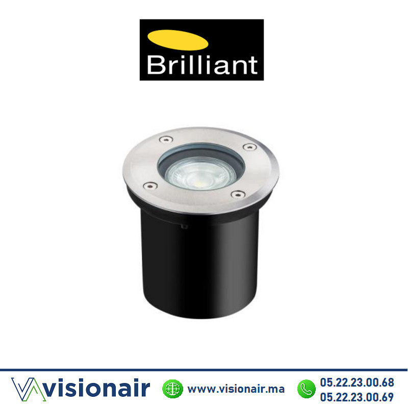 [HK17389S82] Encastré de sol Brillant 1xGU10 inox HK17389S82