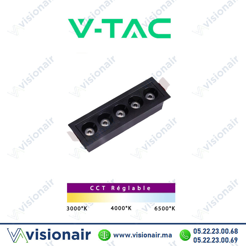 [VT41001-SKU97984] Laser encastré V-TAC 10W CCT SKU97984