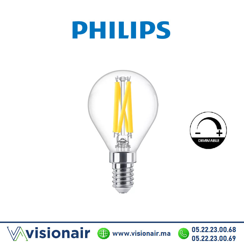 [PHILDIM27K] Lampe LED E14 dimmable Philips Master 3.4W 2700°K