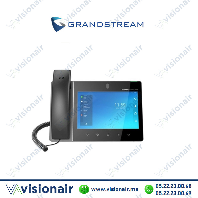 [GXV3480] Grandstream téléphone IP Android LCD 8" 16 Lignes POE GXV3480