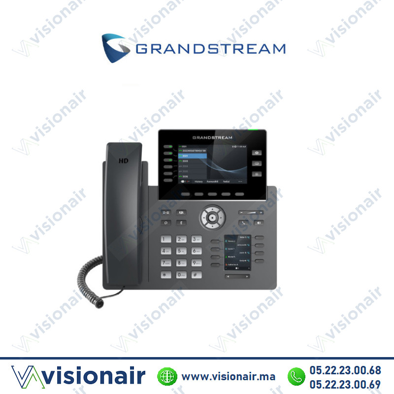 [GRP2616] Grandstream téléphone IP LCD 4,3" 6 Lignes POE GRP2616