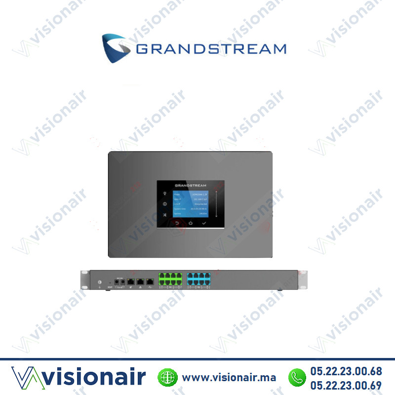 [GS-UCM6308A] Grandstream PBX IP 8 Lignes 1500 Utilisateurs / 150 Appels Simultans GS-UCM6308A