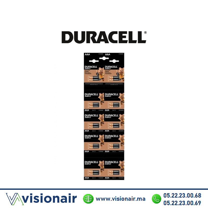 [DURSIMPLYAAA20] Piles Duracell simply AAA20 alcalines
