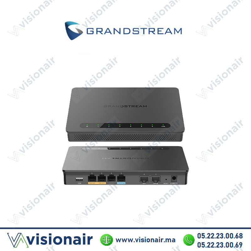 [GWN7002] Routeur Grandstream VPN Multi-Wan 2xSFP + 4xRJ45 gigabit GWN7002