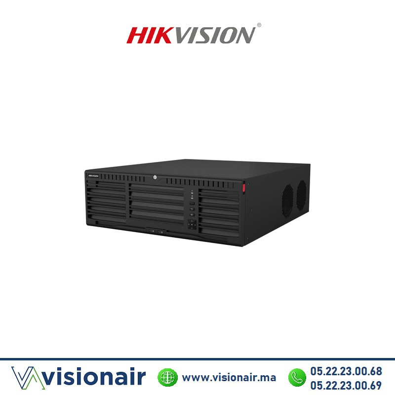 [DS-9664NI-M16] Nvr Hikvision 4K 64 Canaux 8HDD Ultra DS-9664NI-M16