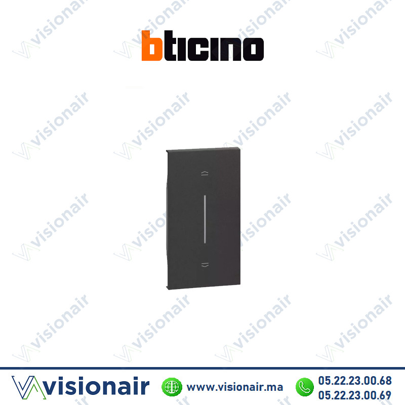 [BTKG05M2] Enjoliveur VR poussoir 2M BTICINO Living Now Noir BTKG05M2