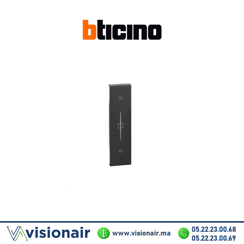 [BTKG32] Enjoliveur Prise volet roulant K4027C 1M BTICINO Living Now Noir BTKG32