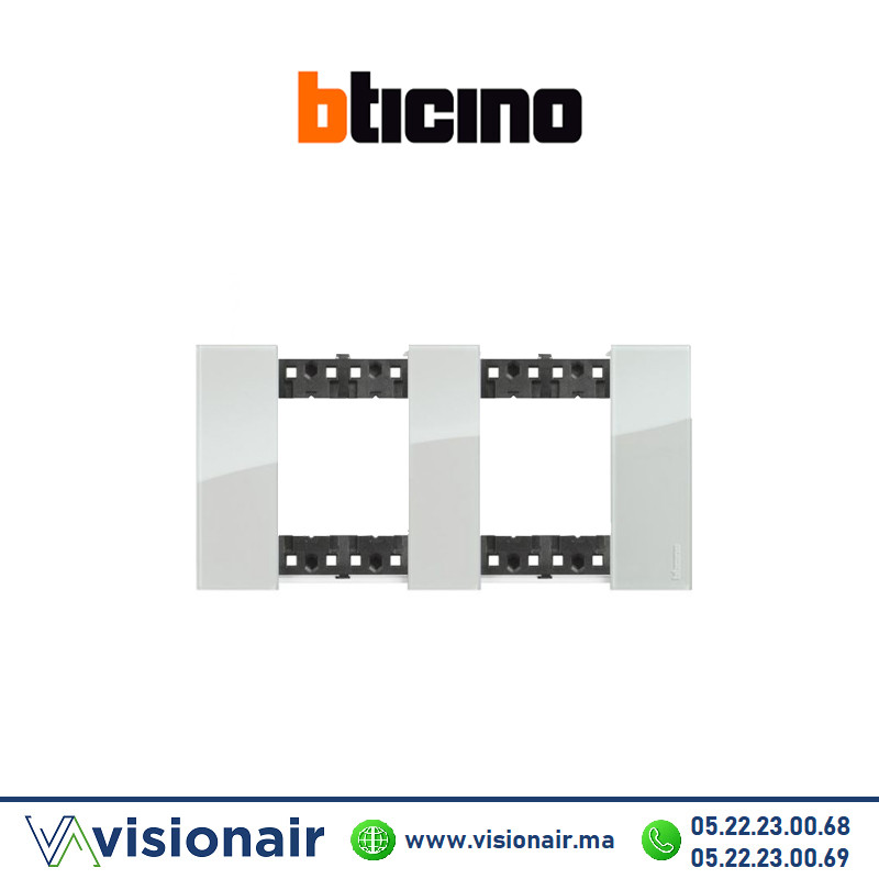 [BTKA4802M2DA] Plaque BTICINO Living Now 2x2 modules Ciel BTKA4802M2DA