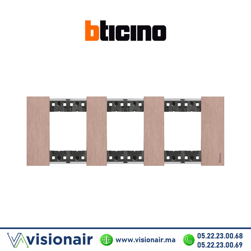 [BTKA4802M3ZM] Plaque BTICINO Living Now 3X2 modules Cuivre BTKA4802M3ZM