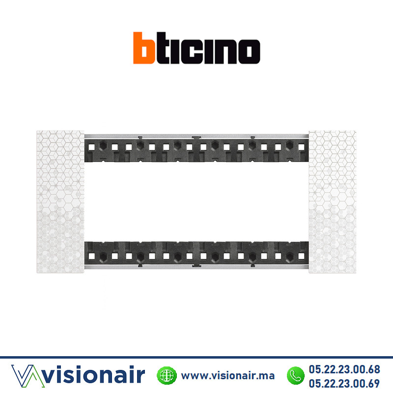 [BTKA4806MW] Plaque BTICINO Living Now 6 modules Pixel BTKA4806MW