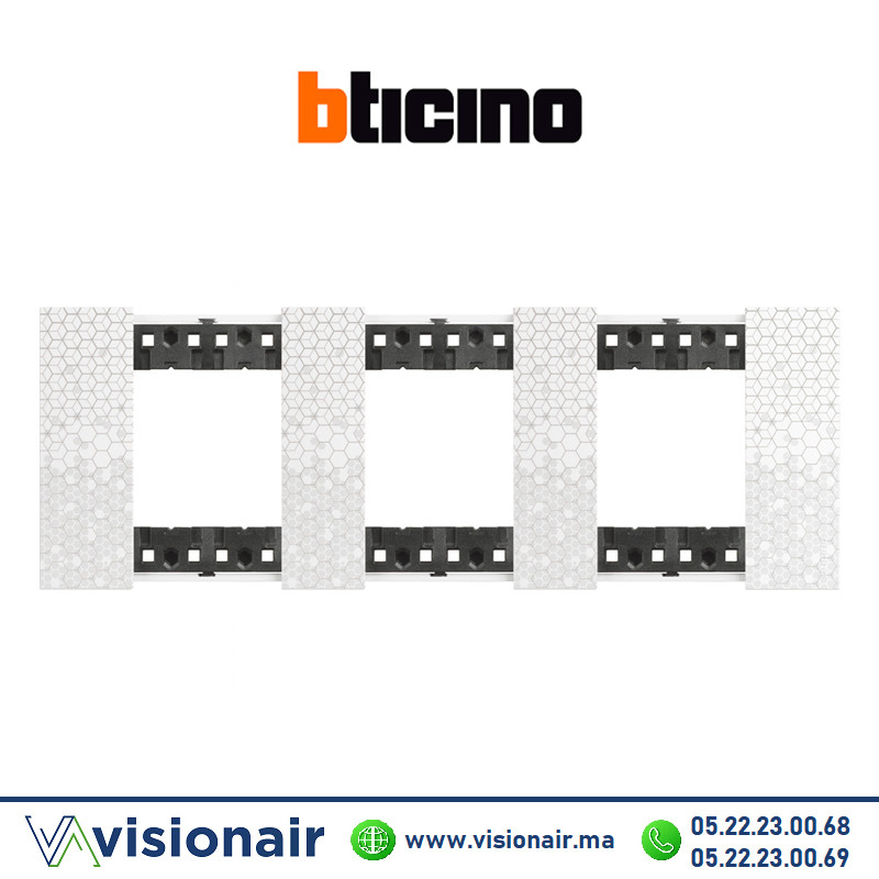 [BTKA4802M3MW] Plaque BTICINO Living Now 3x2 modules Pixel BTKA4802M3MW