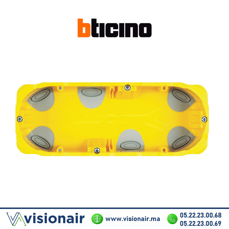 [BTPB506N] Boîte d'encastrement BTICINO 6 modules cloison sèches BTPB506N