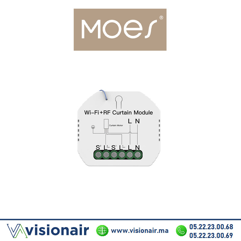 [MOES-WRM-108-MS] Switch Moes volet roulant WRM-108-MS
