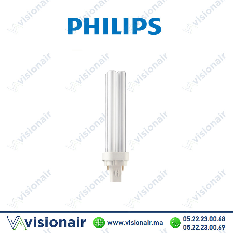 [PLC13W840] Lampe fluorescente PHILIPS PL-C 13W 2PIN 4000°K