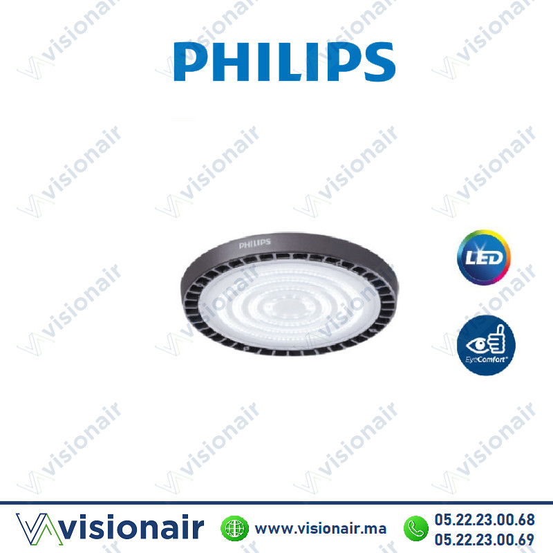Armature LED industrielle Philips 200W 6500°K BY239P G2 LED240/CW PSU GM