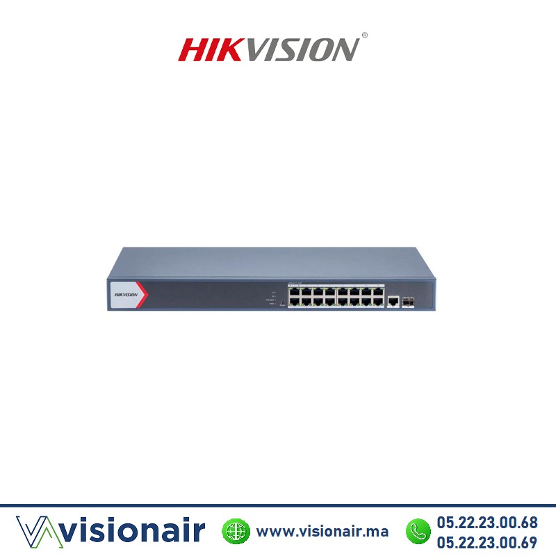 [DS-3E1518P-EI/M] Switch HIKVISION 16 ports POE 10/100/1000 Mbps DS-3E1518P-EI/M