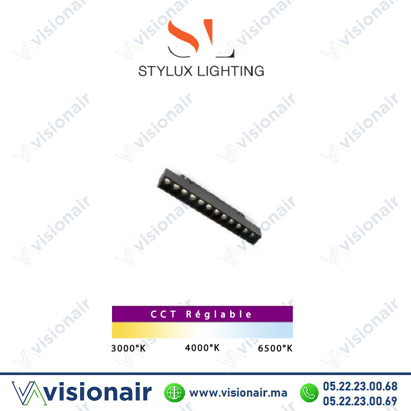 [STILLASER12WCCT] Projecteur 12W CCT laser rail magnétique Stylux lighting
