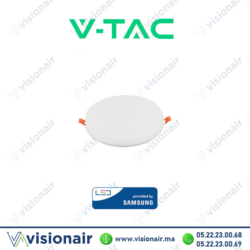 [VT-SKU96089] Panel LED V-TAC rond encastré réglable 24W 4000°K SKU96089