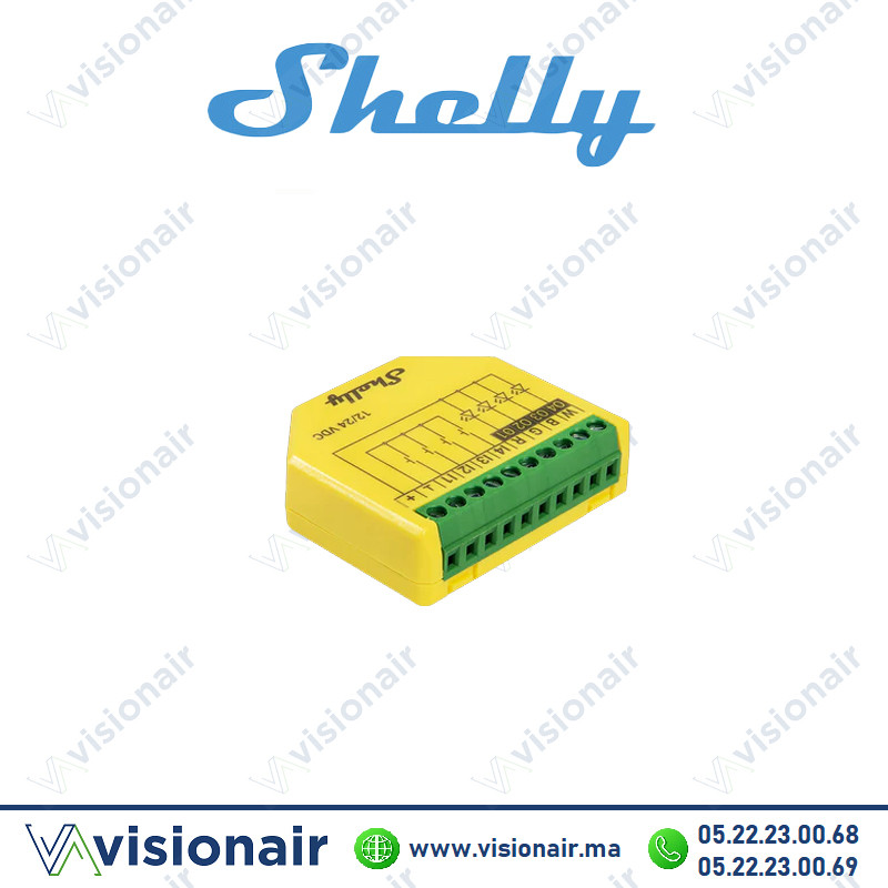 [SHELLY-PLUSRGBW] Relais domotique SHELLY Wi-Fi Plus RGBW PM SHELLY-PLUSRGBW