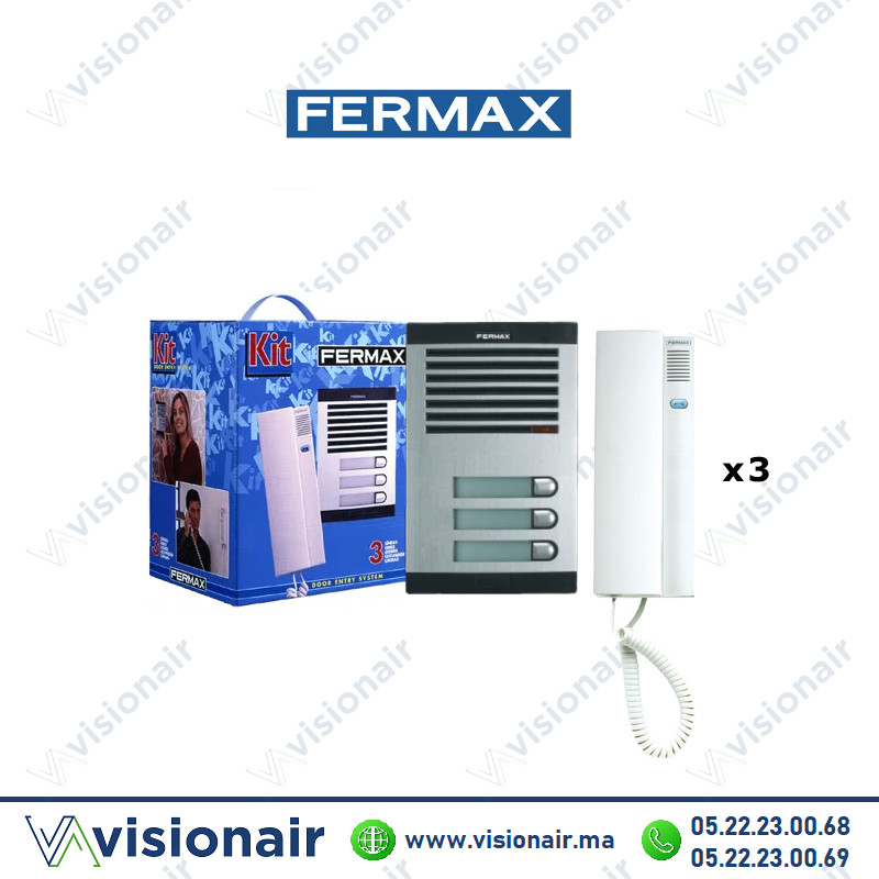 [FERMAX-6203] Kit interphone Fermax 3 postes FERMAX-6203