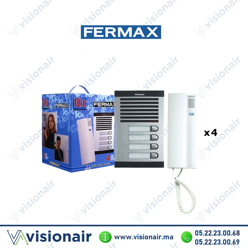 [FERMAX-6204] Kit interphone Fermax 4 postes FERMAX-6204