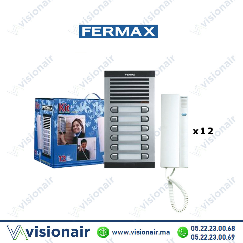 [FERMAX-6212] Kit interphone Fermax 12 postes FERMAX-6212