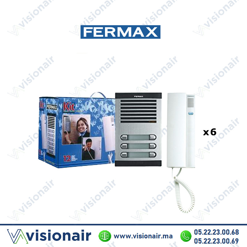 [FERMAX-6206] Kit interphone Fermax 6 postes FERMAX-6206
