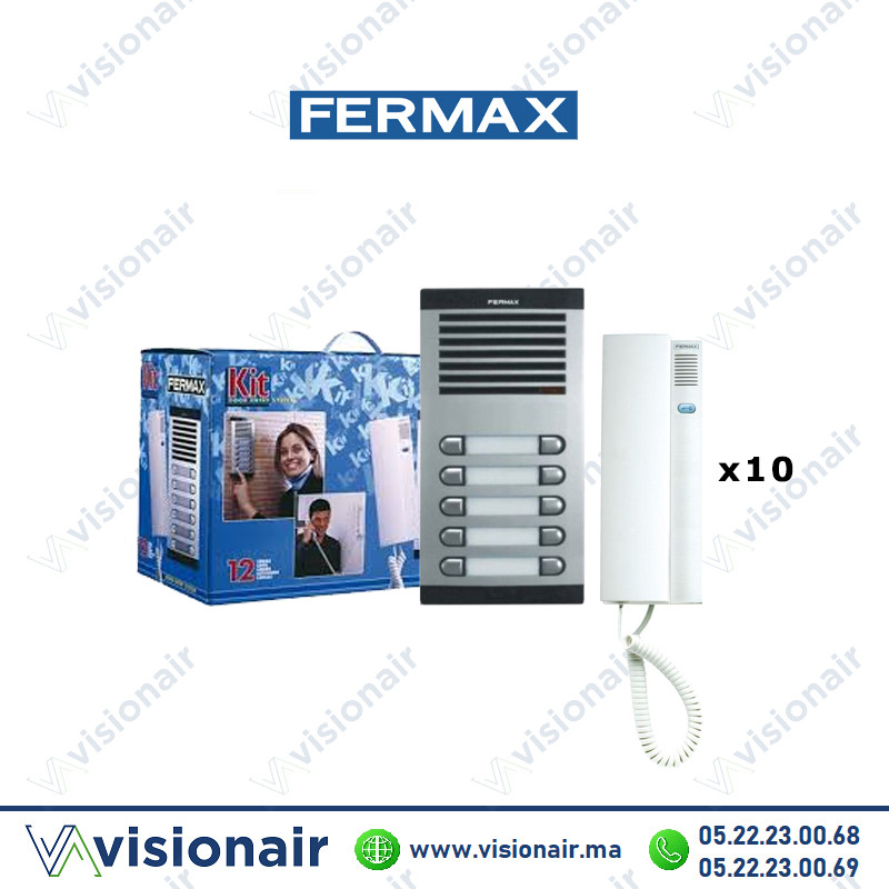 [FERMAX-6210] Kit interphone Fermax 10 postes FERMAX-6210
