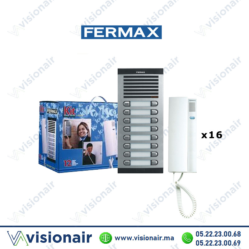 [FERMAX-6212] Kit interphone Fermax 16 postes FERMAX-6216