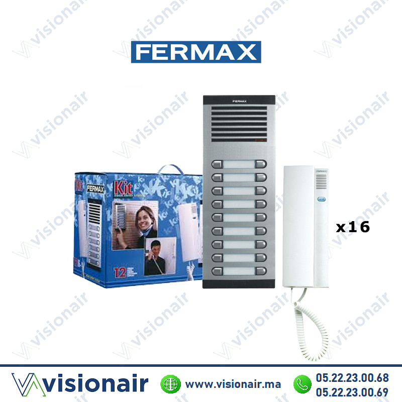[FERMAX-6218] Kit interphone Fermax 18 postes FERMAX-6218