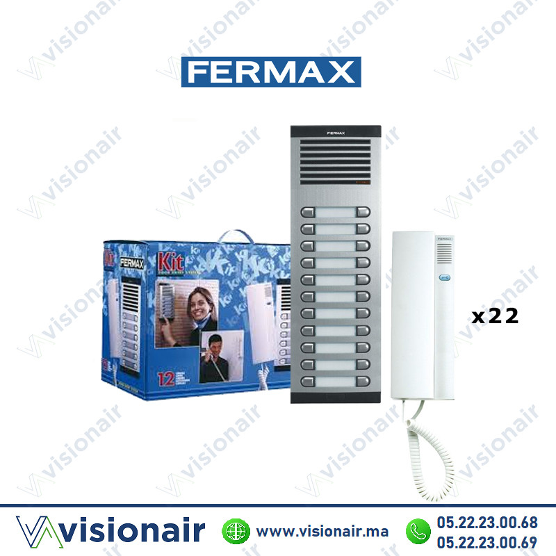 [FERMAX-6222] Kit interphone Fermax 22 postes FERMAX-6222