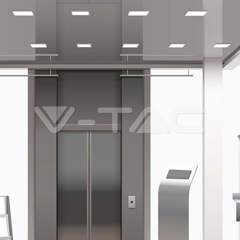 Panel LED V-TAC backlite carré encastré 24W 6500°K SKU97189 Casablanca Maroc