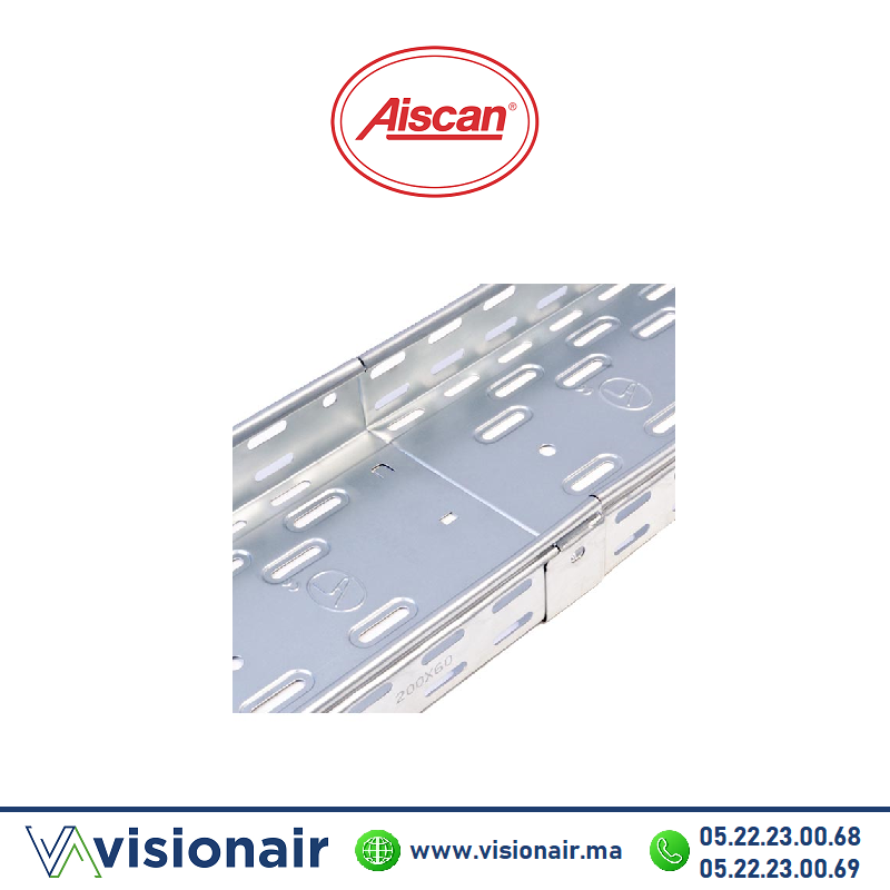 [AISCMPS610] Chemin de câble en tôle perforée AISCAN 60x100 CMPS610