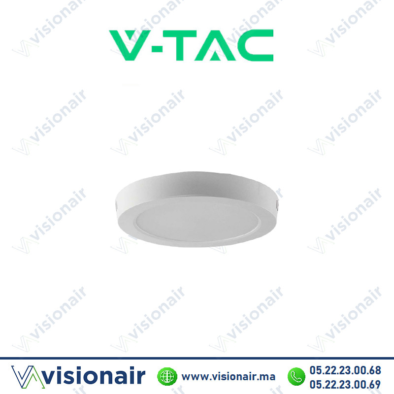 [VT-60018-SKU97175-RD] Panel LED V-TAC apparent backlite rond 18W 6500°K SKU97175