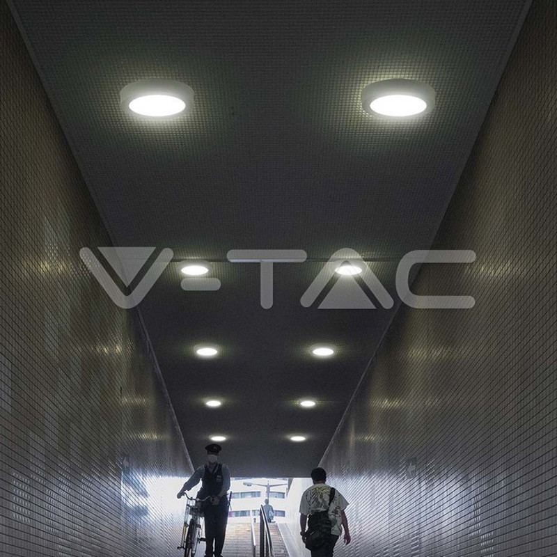 Panel LED V-TAC apparent backlite rond 18W 6500°K SKU97175 Casablanca Maroc