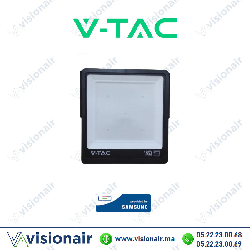 [VT44401-SKU98391] Projecteur LED V-TAC 400W 6400°K IP66 SKU98391 (LED Samsung)