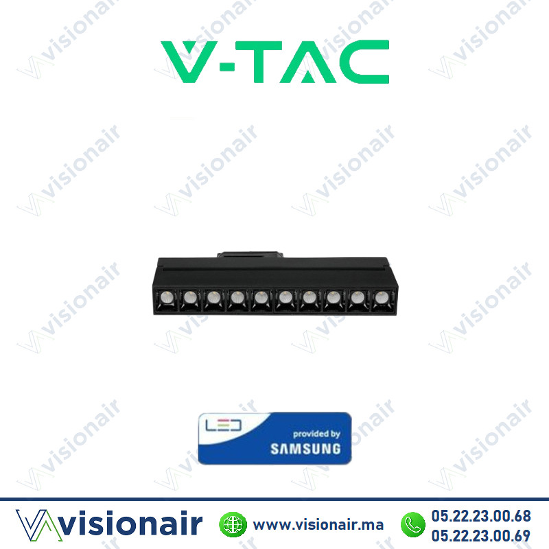 [VT-431-SKU20007] Projecteur laser sur rail V-TAC 25W 4000°K en aluminium Noir