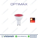 [OPTLLSC8G10R] Lampe LED GU10 Optimax 8W rouge