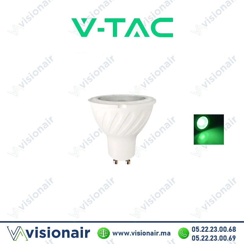 [VT-19005-SKU97759] Lampe LED GU10 V-TAC 5W Vert SKU97759