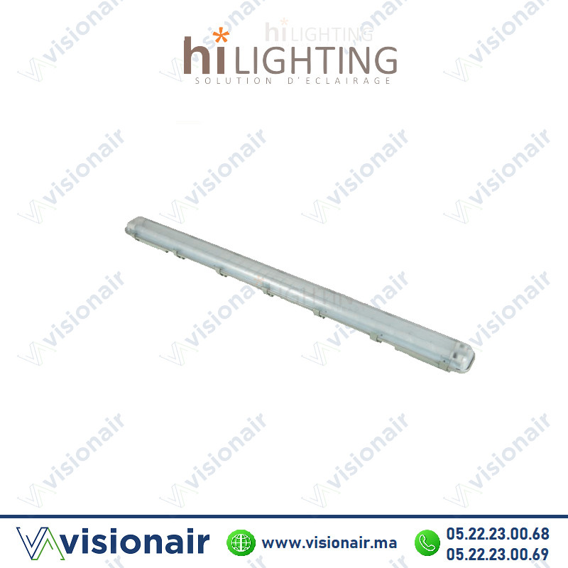 [HIL81215] Réglette étanche hilighting 2x150CM (VIDE) HIL81215