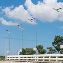 Luminaire LED solaire V-TAC 300W 6000°K éclairage publique SKU20341 Casablanca Maroc