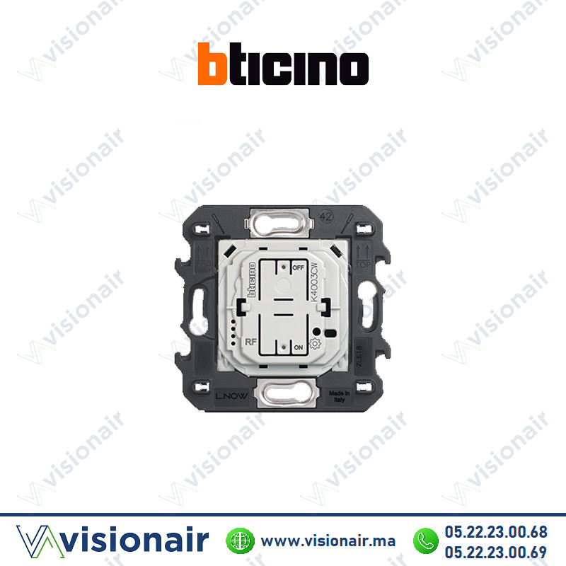 [BTK4003CW] Commande d'éclairage sans-fil BTICINO Living Now 2M BTK4003CW