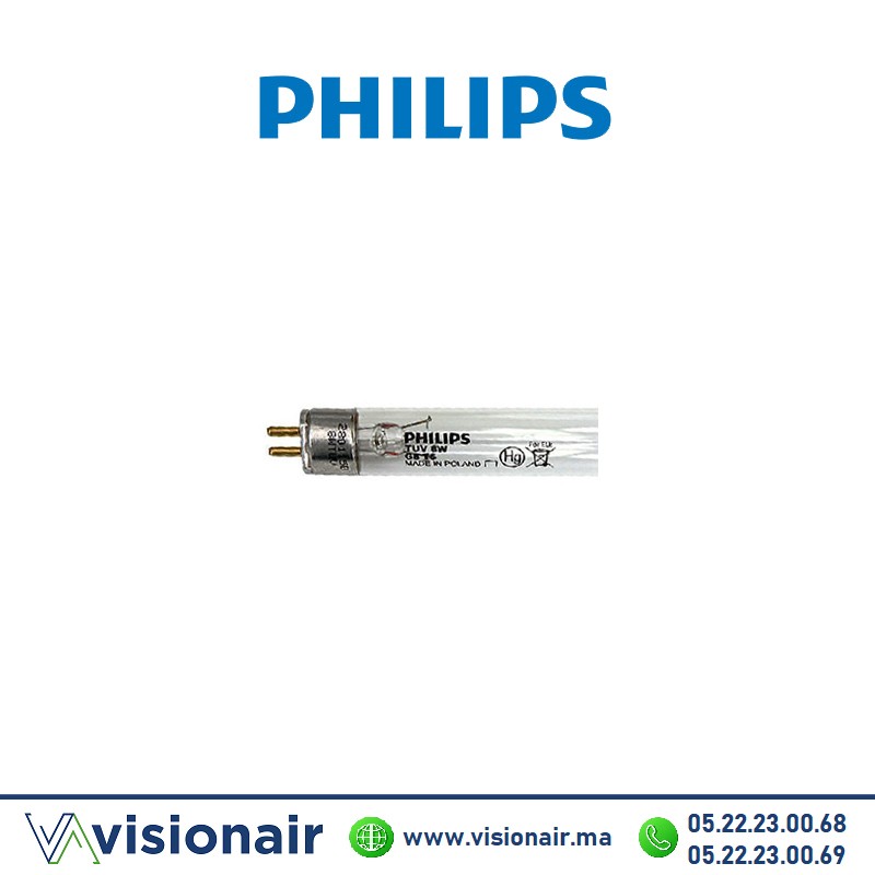 [PHILIPSTUV8W] Tube PHILIPS TUV UV-C 8W mini désinfection