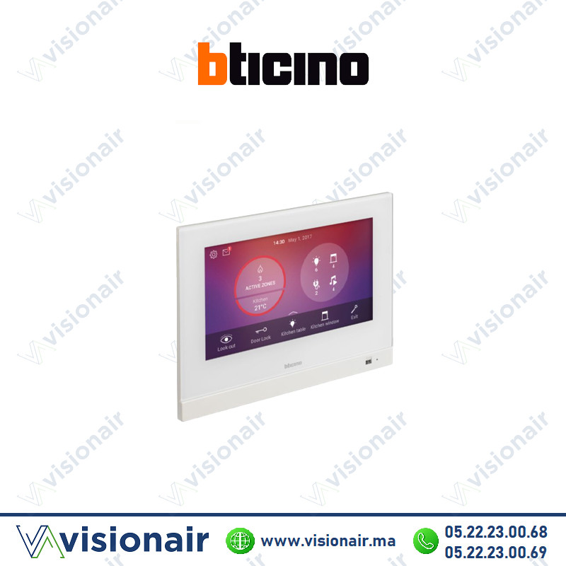 [BT3488W] Ecran capacitif tactile BTICINO 7" blanc BT3488W