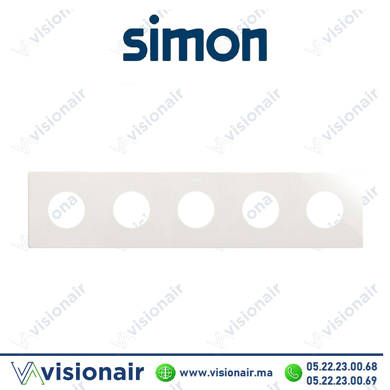 [27110650-090] Cadre Simon 270 Minima 5 modules 2P+T CLEAN blanc 27110650-090